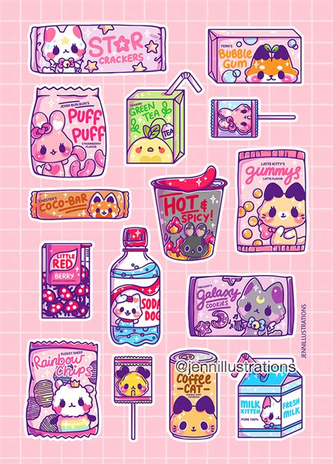 Kawaii Sticker Sheets Printable