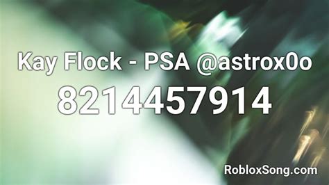Kay Flock Roblox ID