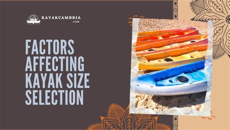 Kayak Tour Selection Factors