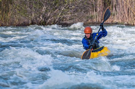 Kayak on river