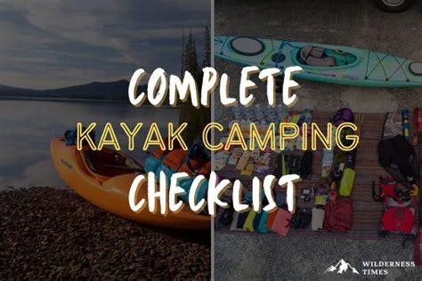 Kayak tour checklist