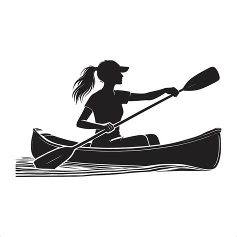 Download Kayaking Silhouettes For Silhouette