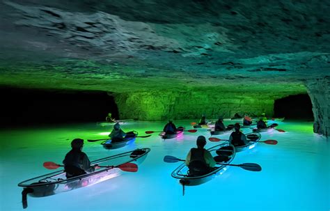 Kayaking Through Cave