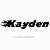 Kayden Name Design