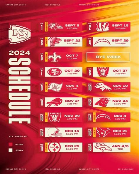 Kc Schedule 2024