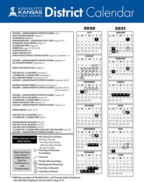 Kckps District Calendar