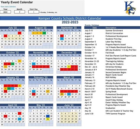 Kcsd District Calendar