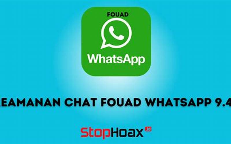 Keamanan Fouad Whatsapp