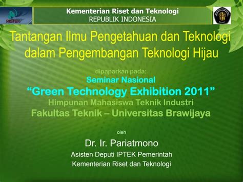 Kebijakan Green Technology