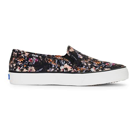 Keds Double Decker Washed Leather in Gray Lyst
