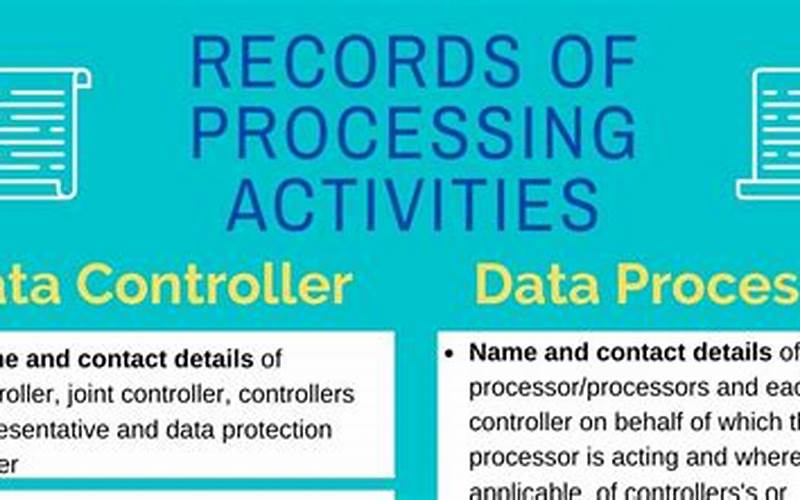 Keep Records Of Data Processing Activities
