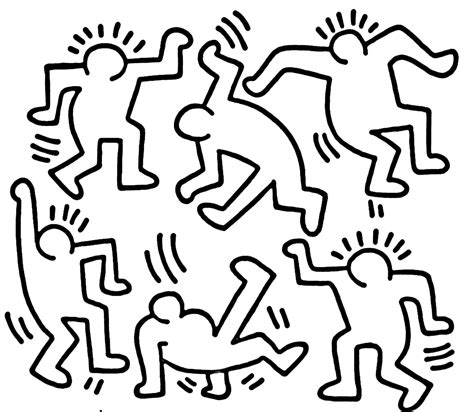 Keith Haring Coloriage