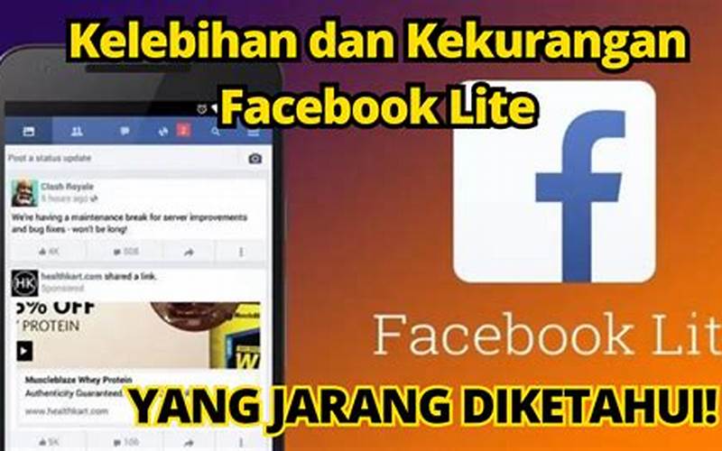 Kelebihan Facebook Lite