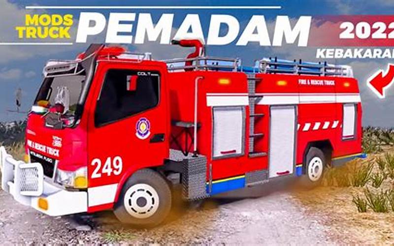 Kelebihan Kendaraan Pemadam Kebakaran Di Mod Bussid Truck Pemadam