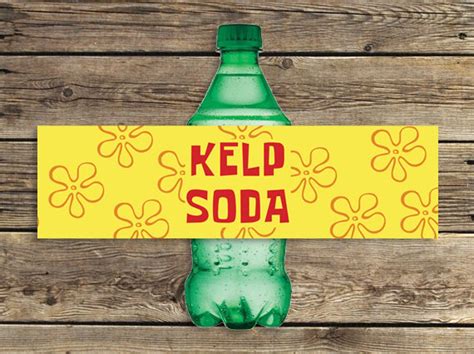 Kelp Soda Labels Printable