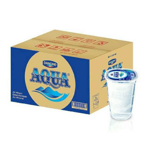 Kemasan Aqua Gelas 220 ml 1 Dus