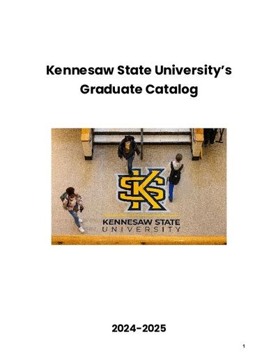 Kennesaw State Graduate Course Catalog