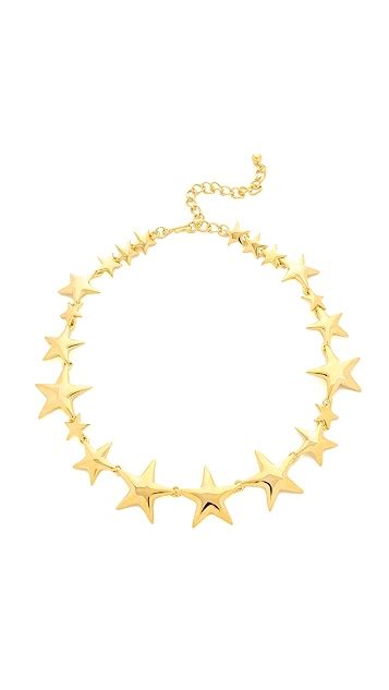 Kenneth Jay Lane Lacquered Star Necklace