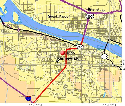 Kennewick Wa Zip Code Map