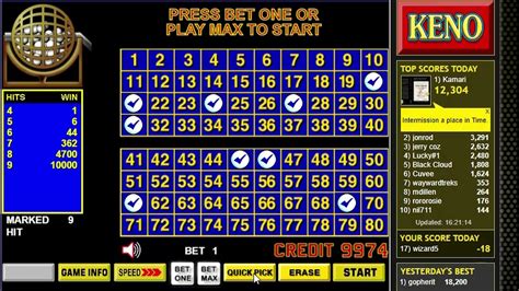 Keno Algorithm Calculator