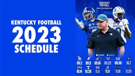 Kentucky Football Printable Schedule