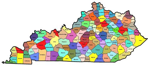 Kentucky State Map Of Counties