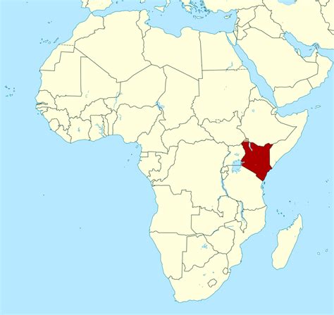 Kenya Location On Map
