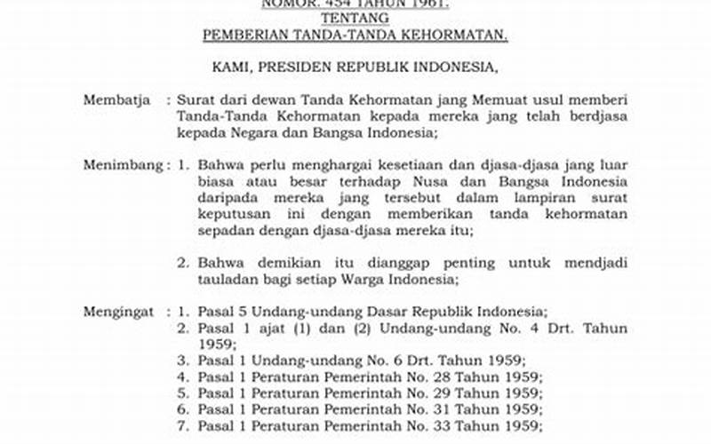 Keputusan Presiden Indonesia