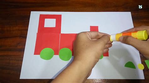 Kereta Mainan Kertas Untuk Anak-anak