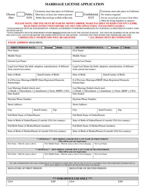 Get Married in Kern County with ease: Apply for Marriage License and Requirements Explained