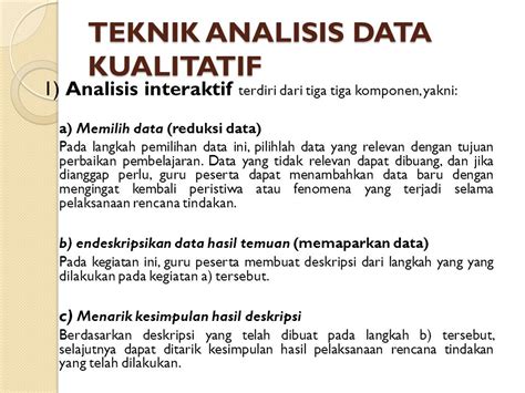 Kesimpulan Analisis Data Kualitatif