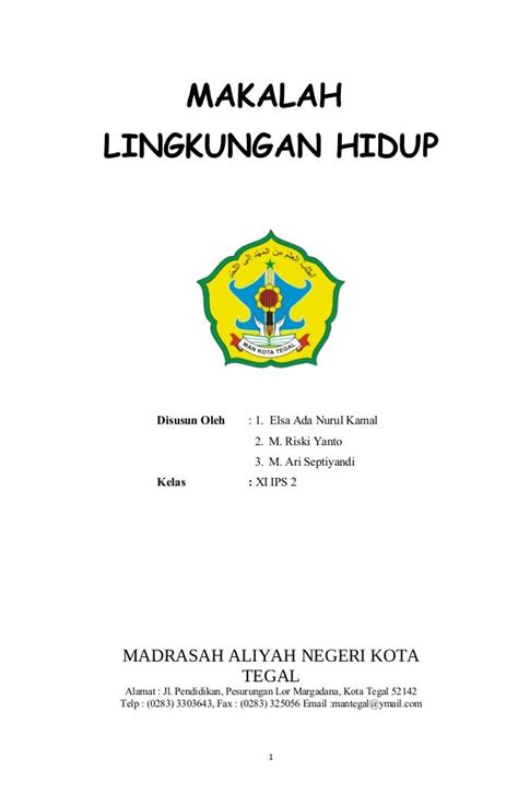 Kesimpulan Lingkungan Hidup