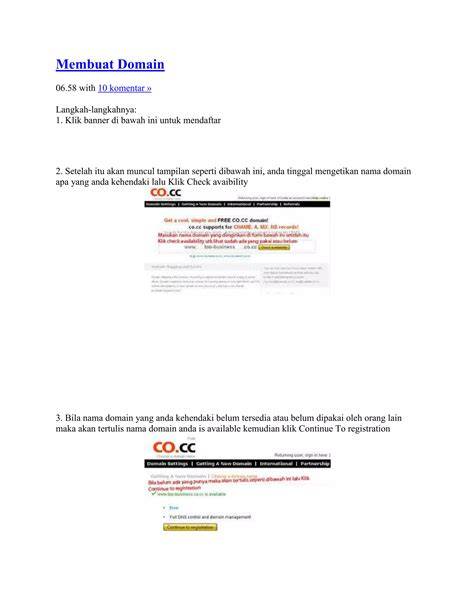 Kesimpulan tutorial membuat domain gratis