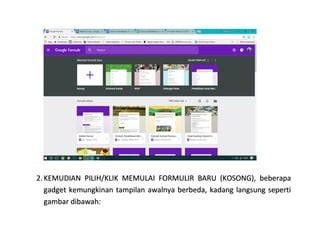 Kesimpulan tutorial membuat google form