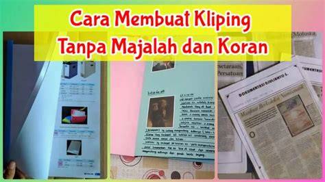 Ilustrasi pembuatan kliping
