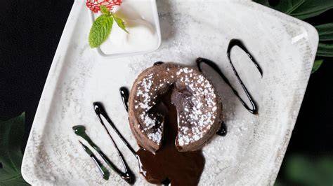 Gambar tutorial membuat lava cake