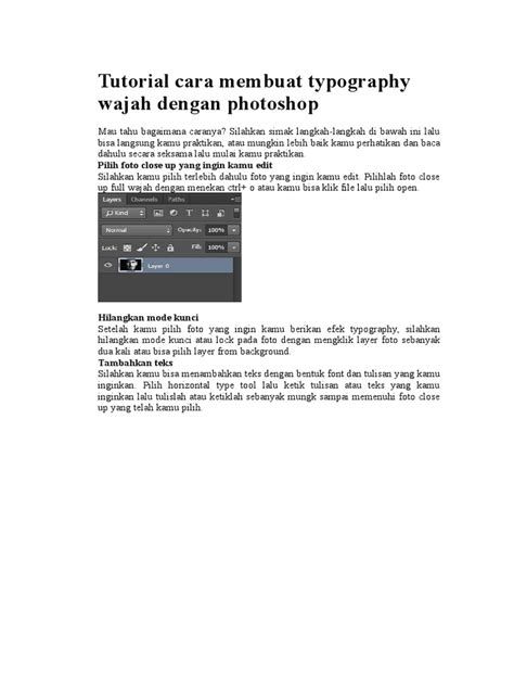 Tutorial Membuat Typography