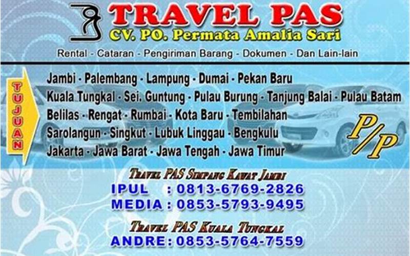 Keterbatasan Angkutan Tiket Travel Jambi Palembang