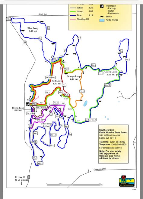 Kettle Moraine Trail Map