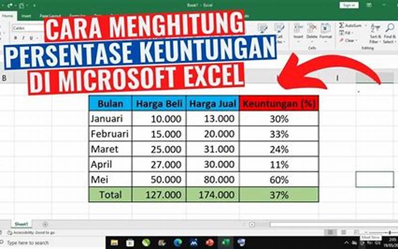 Keuntungan Menggunakan Excel
