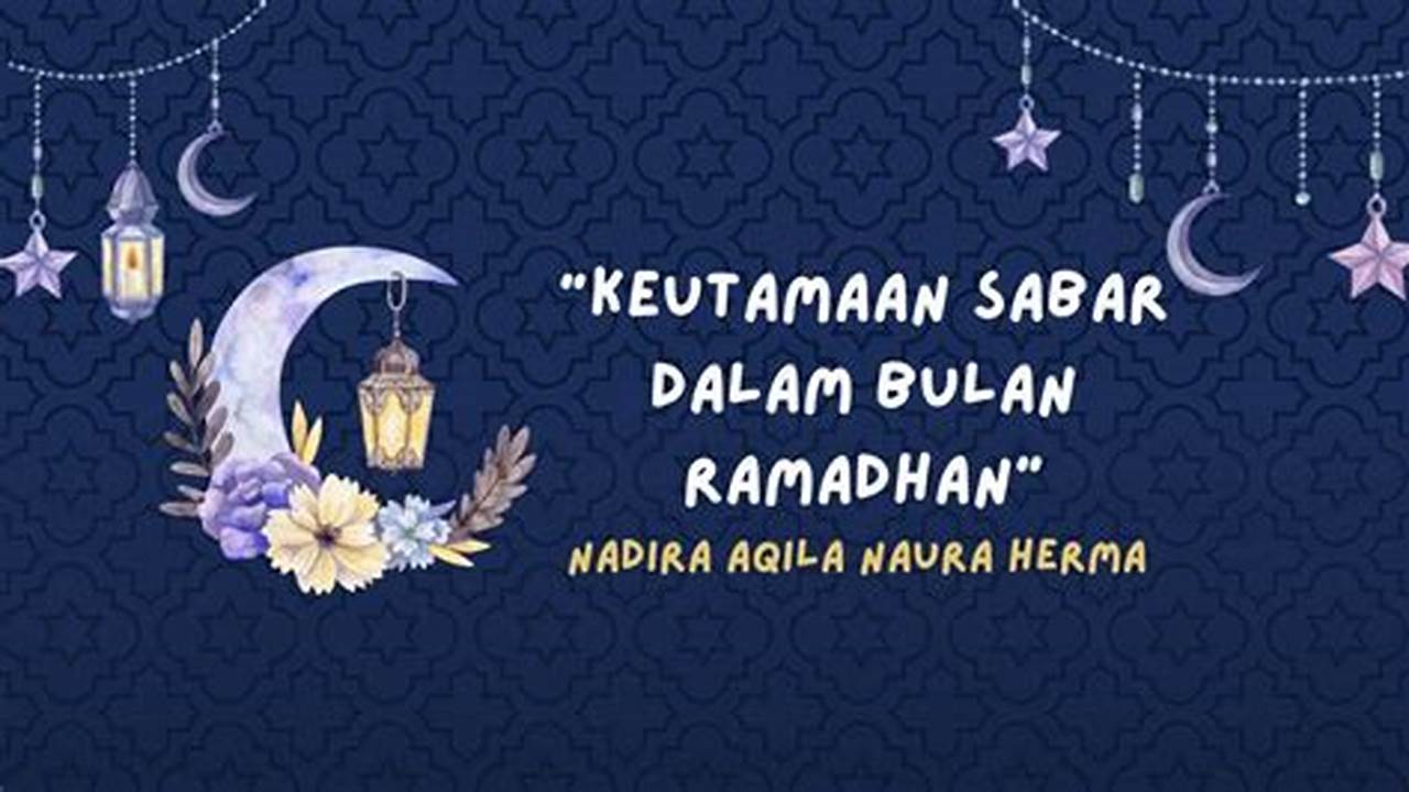 Keutamaan Sabar, Ramadhan