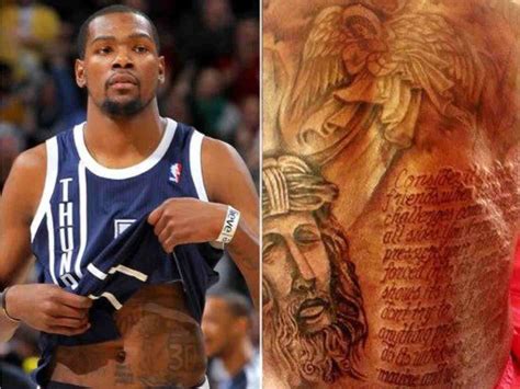 Kevin Durant's has a duck tattooed on his chest by