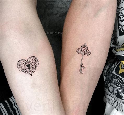 45 Cute Ideas Of Lock And Key Tattoo Designs For Couples