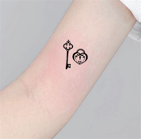 Key And A Lock Tattoo