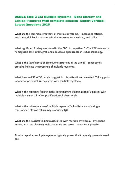 Key Clinical Features to Master for Mesothelioma USMLE Questions