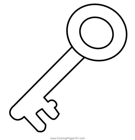 Key Coloring Page