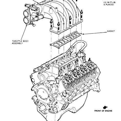Key Components in the 1972 Ford 302 Engine diagram