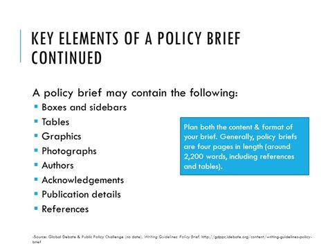 Key Components of a Good Policy