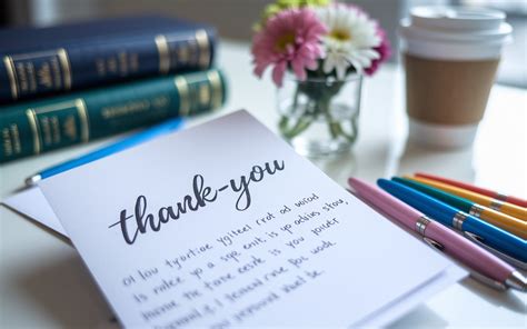 Key Elements of a Thoughtful Thank You Note