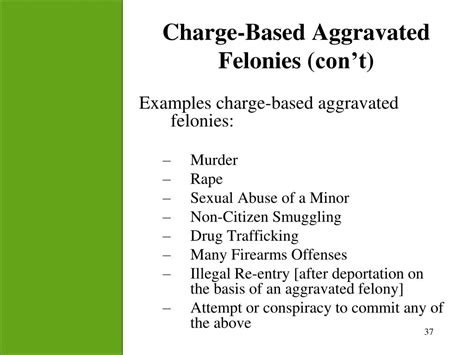 Key Examples of Aggravated Felonies